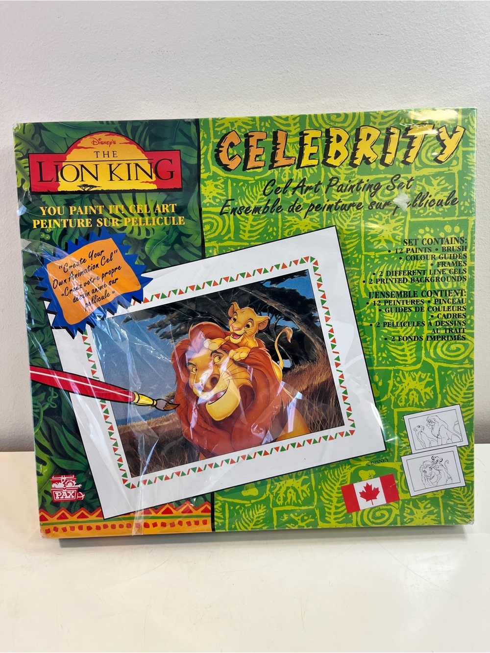 Disney The Lion King Celebrity Cel Art Painting Set - Green